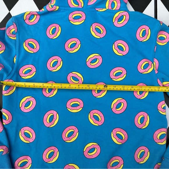 Odd Future OFWGKTA Men’s Blue All Over Doughnut Print Hoodie - Picture 9 of 9